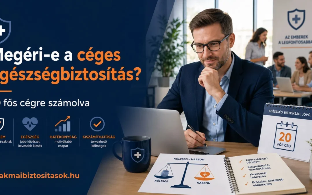 Megéri-e a céges egészségbiztosítás egy 20 fős cégnek? Számoljunk utána!